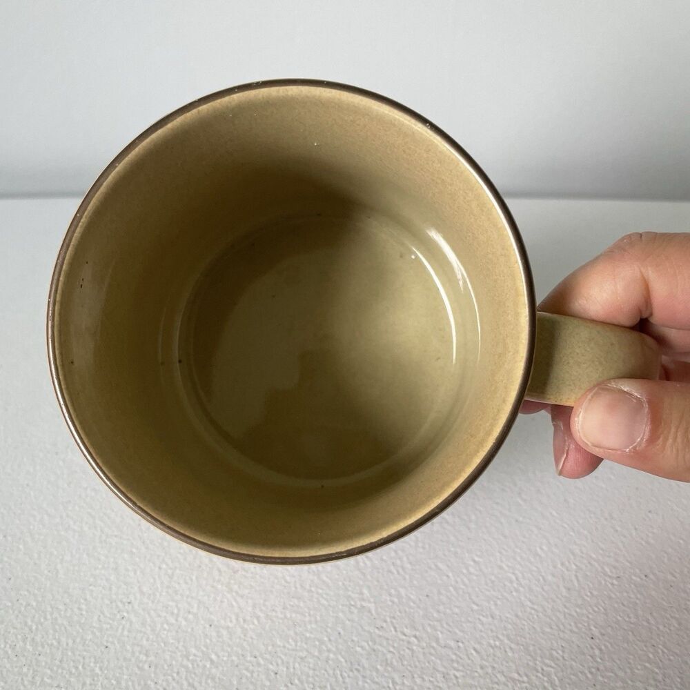 Starbucks Coffee Tea Cup Mug Etched Leaves Tan Brown 14 fl. oz. Drinkware - Picture 4 of 7